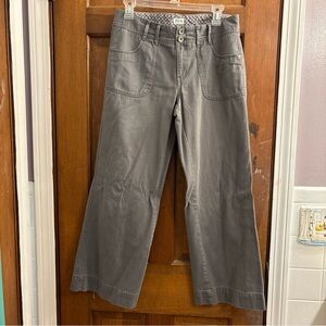 Bass Womens Size 6 Khaki Gray Chino Trouser Pants Boot Cut